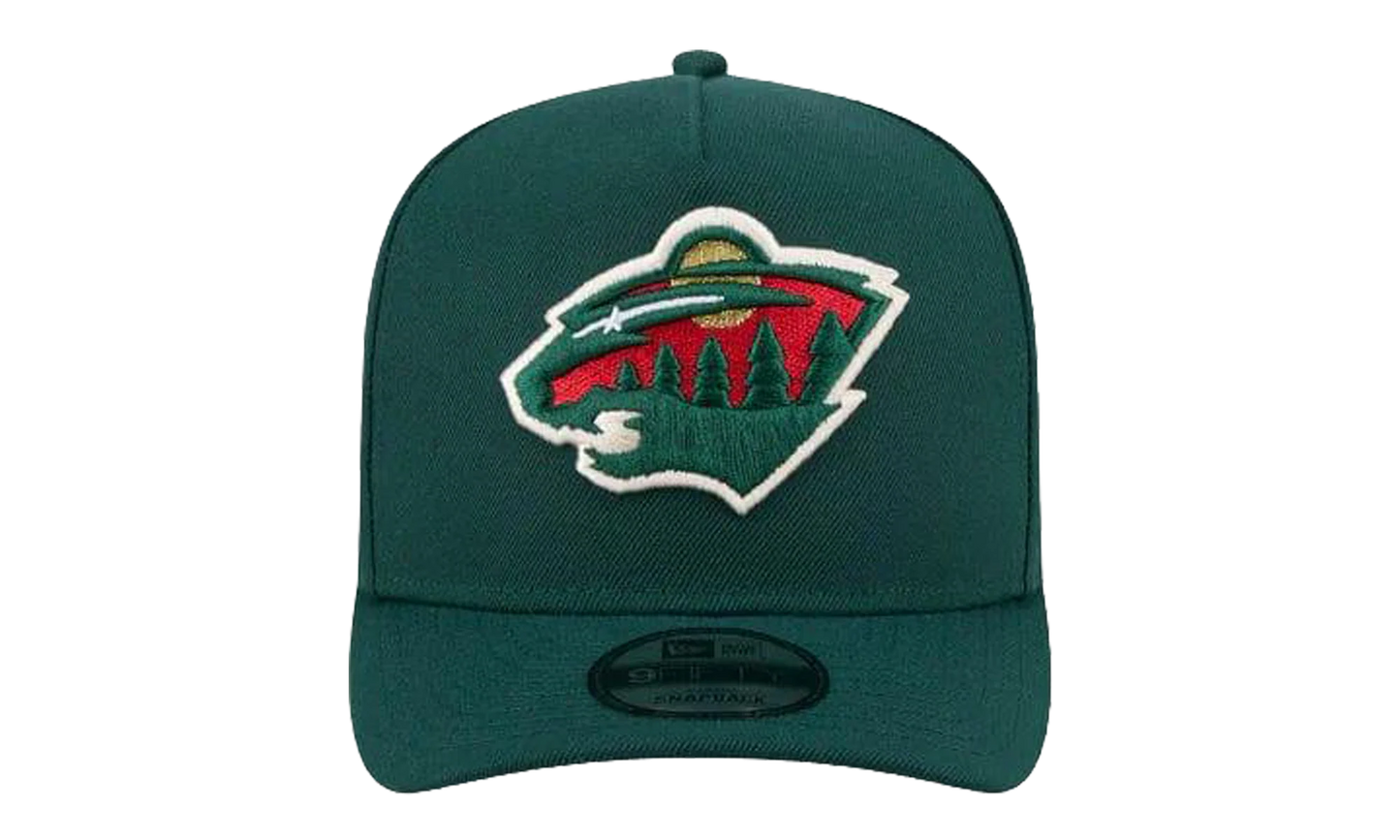9FIFTY Minnesota Wild NHL A Frame Snapback Hat "Dark Green" NE166