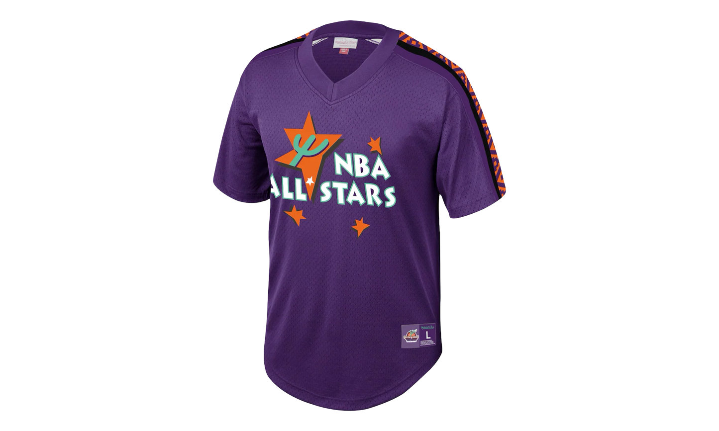 NBA Mesh V-Neck Tee "All-Star 95 - Purple" MSPOMG18025 ASGPURP195