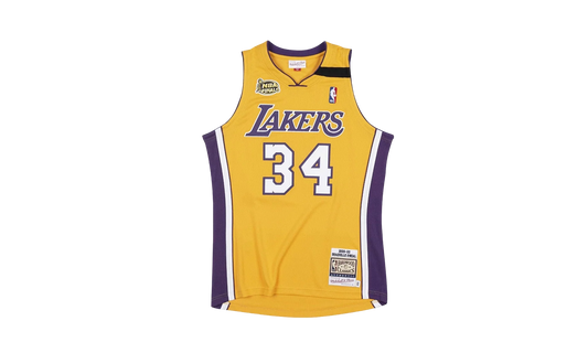 NBA Shaquille O'Neal Authentic Jersey "1999 Los Angeles Lakers - Team Gold" AJY4CP19141 LALLTGD99SON