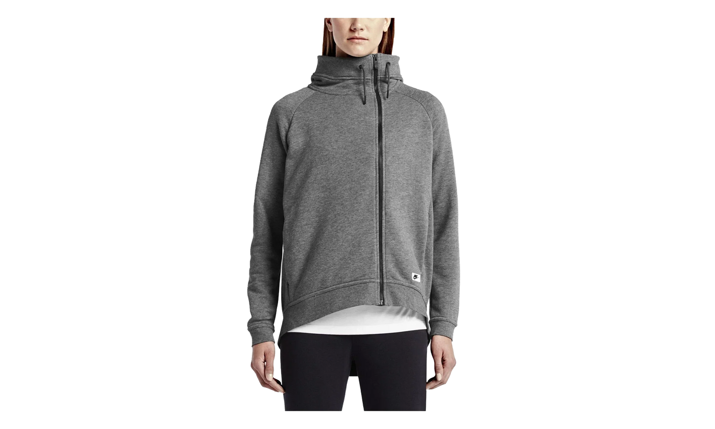 NSW Modern Cape Full Zip Hoodie WMNS "Medium Heather Grey" 804577 091
