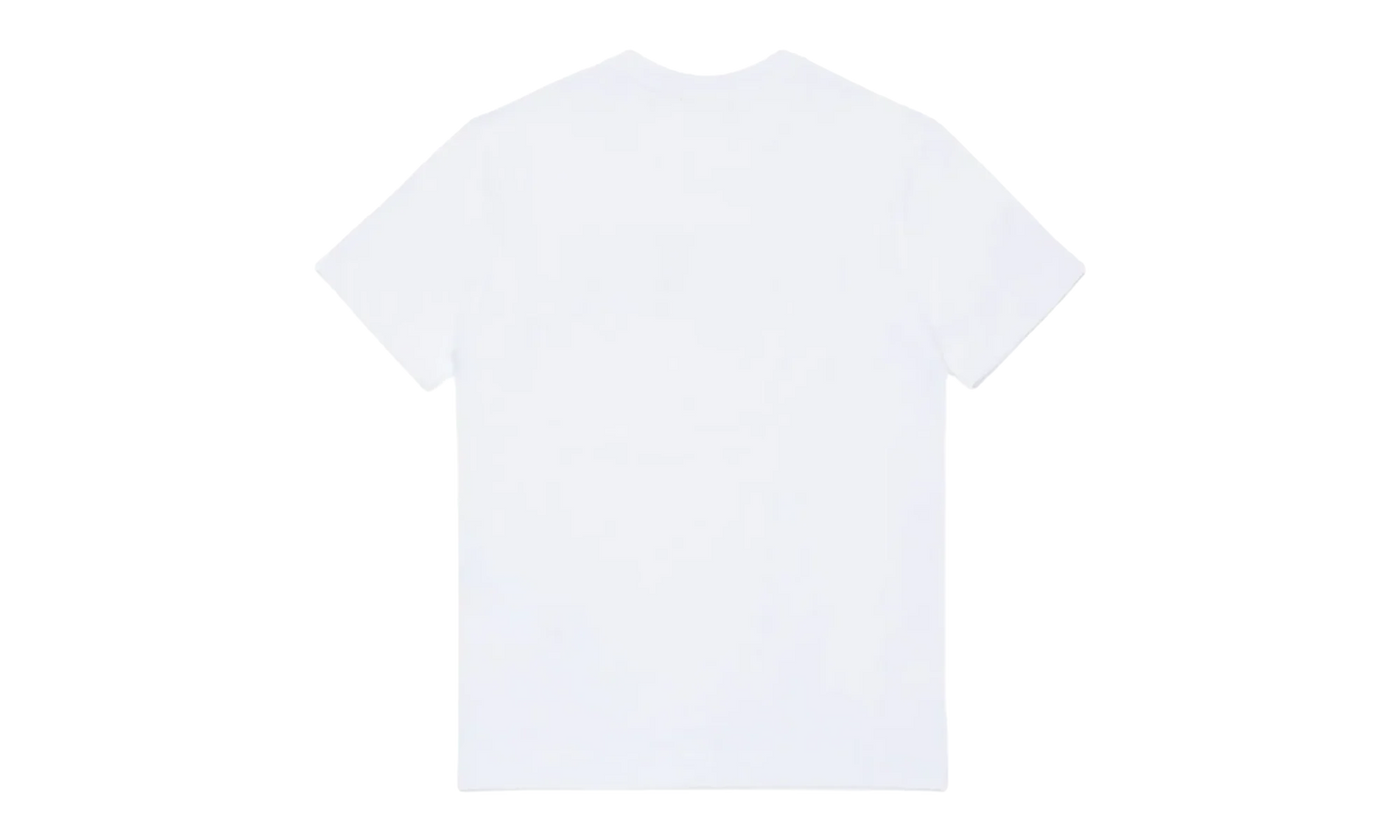 Short Sleeve Distressed Logo T-Shirt GS "White" J02475 00YI9 K100