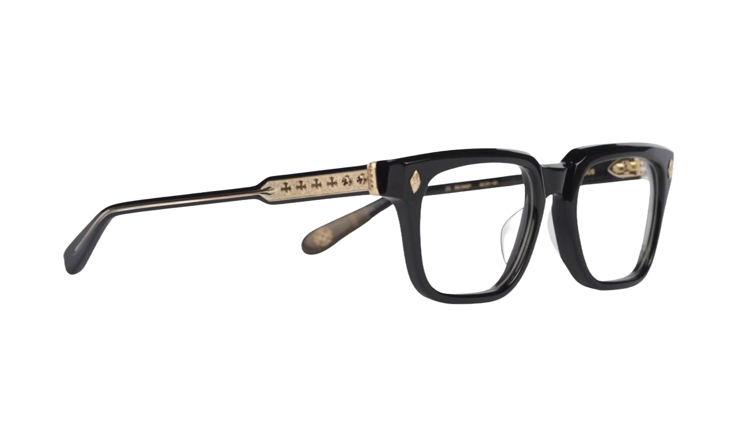 18K Gold Plated Black Glasses "Ambidixtrous" CHRM0830