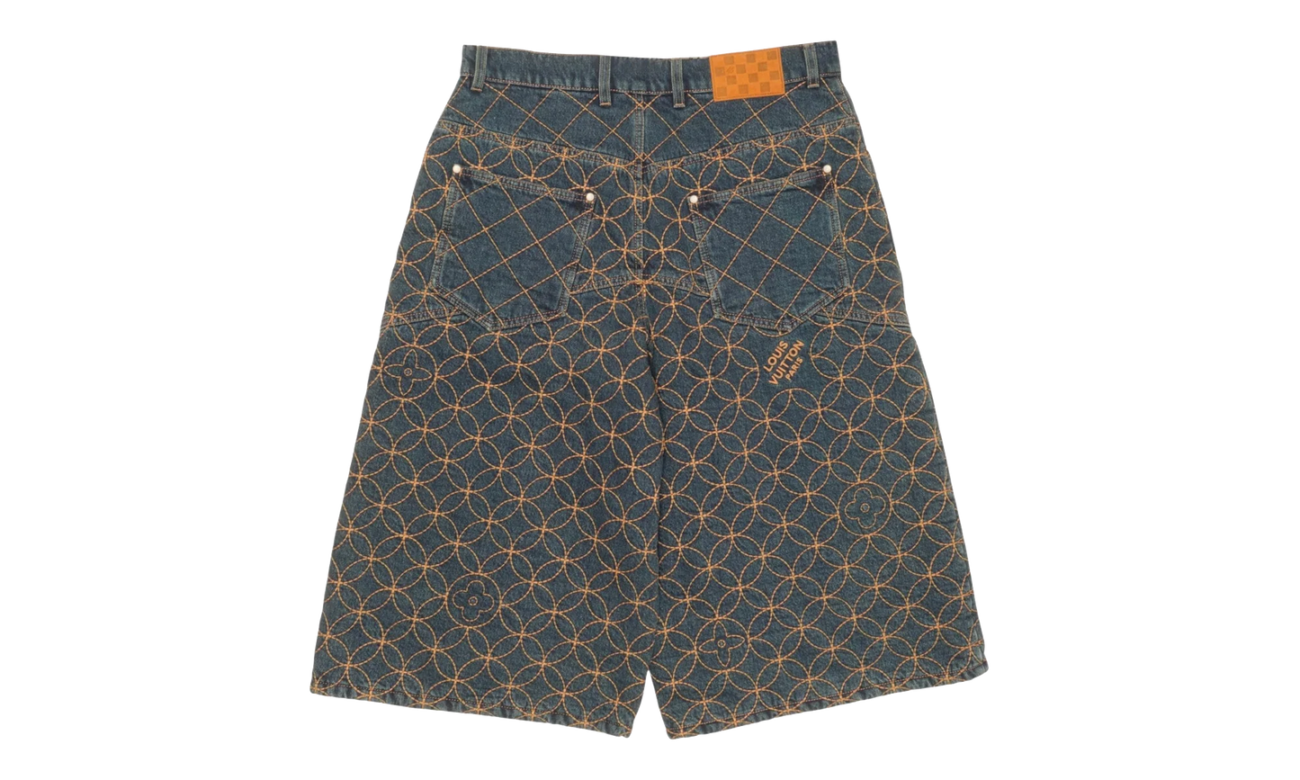 Dandy Quilted Jeans Shorts "Deep Indigo" 1AILV7