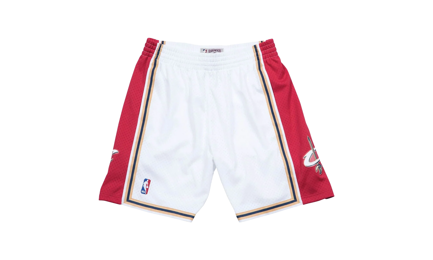 NBA Swingman Home Shorts "2003-04 Cleveland Cavaliers - White" SMSHGS18225 CCAWHIT03