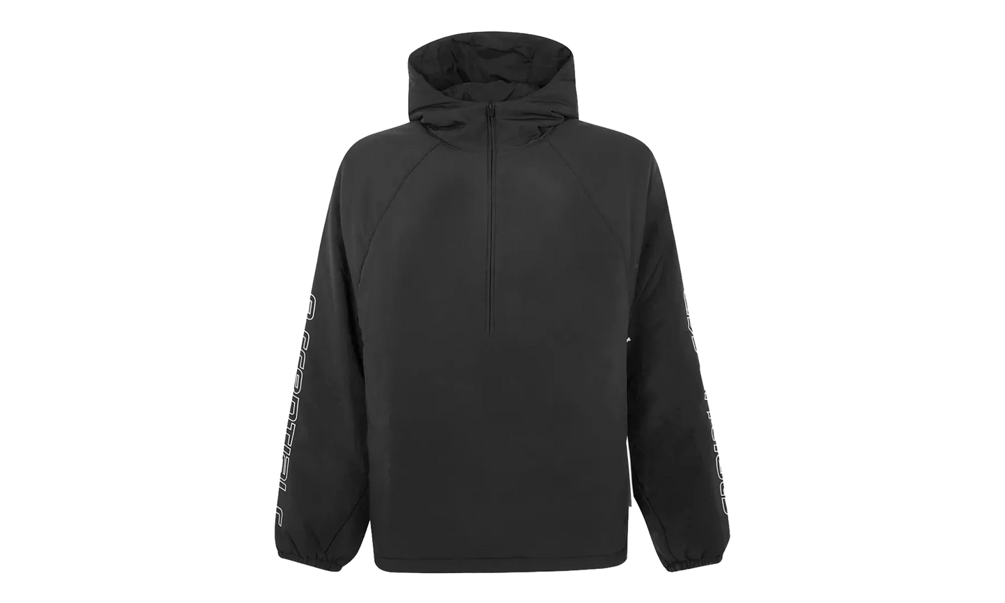 Nylon Half Zip Anorak "Vintage Black" 202HO258241F