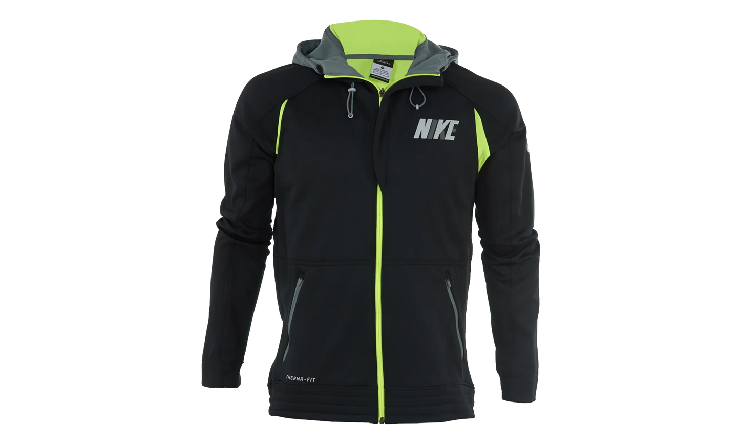Hyper Elite City Hoodie "Black / Cool Grey / Volt" 716450 010