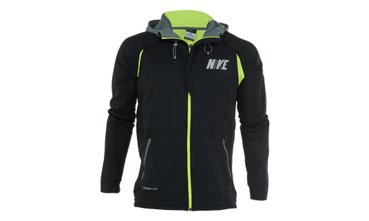 Hyper Elite City Hoodie "Black / Cool Grey / Volt" 716450 010