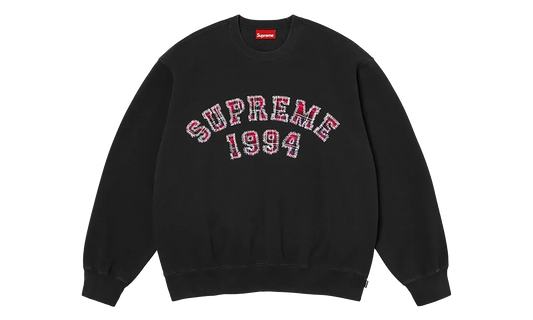 Plaid Arc Crewneck "SS26 - Black" SU27408