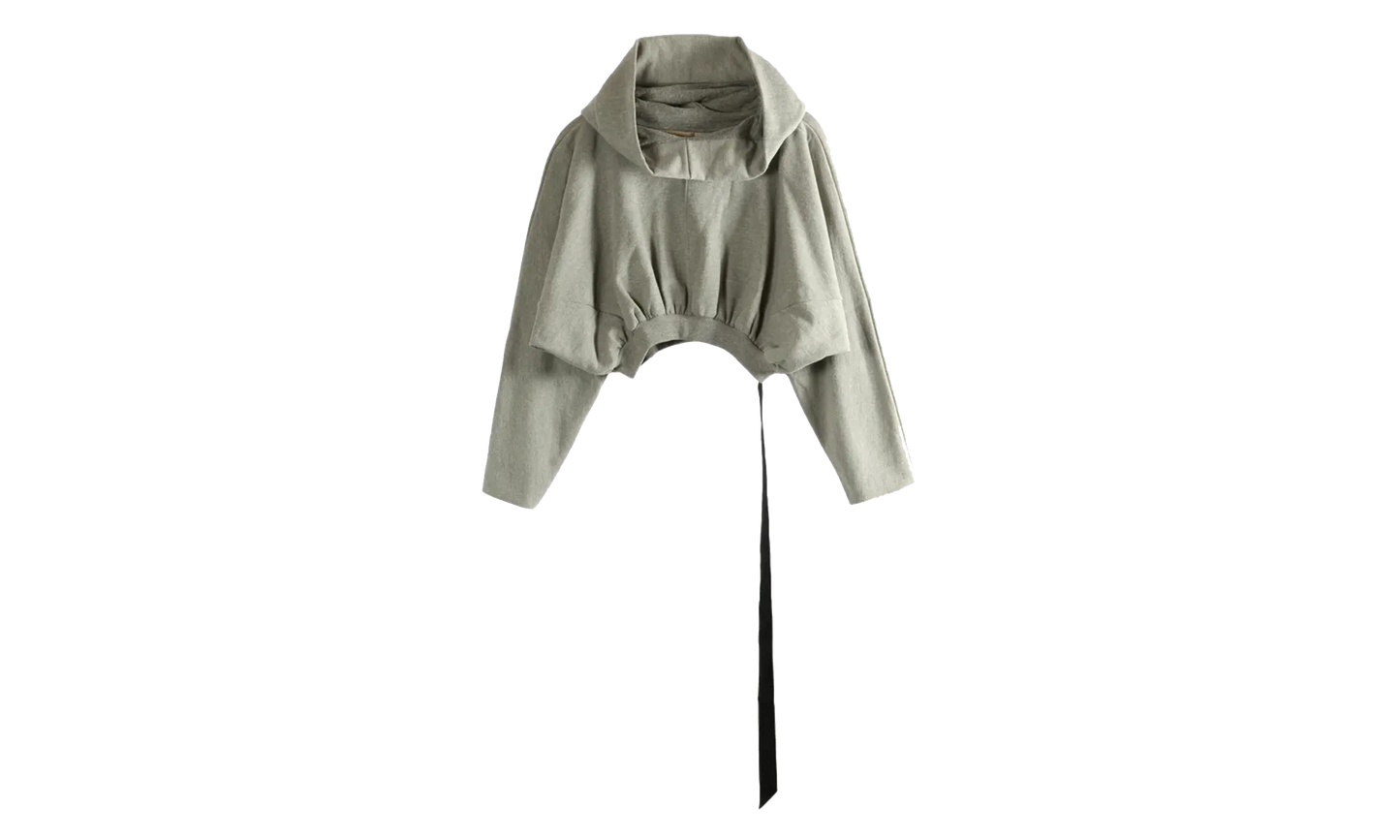 Felpa Cropped Hooded Top WMNS "Grey Melange" DS01F4218 FGM 178