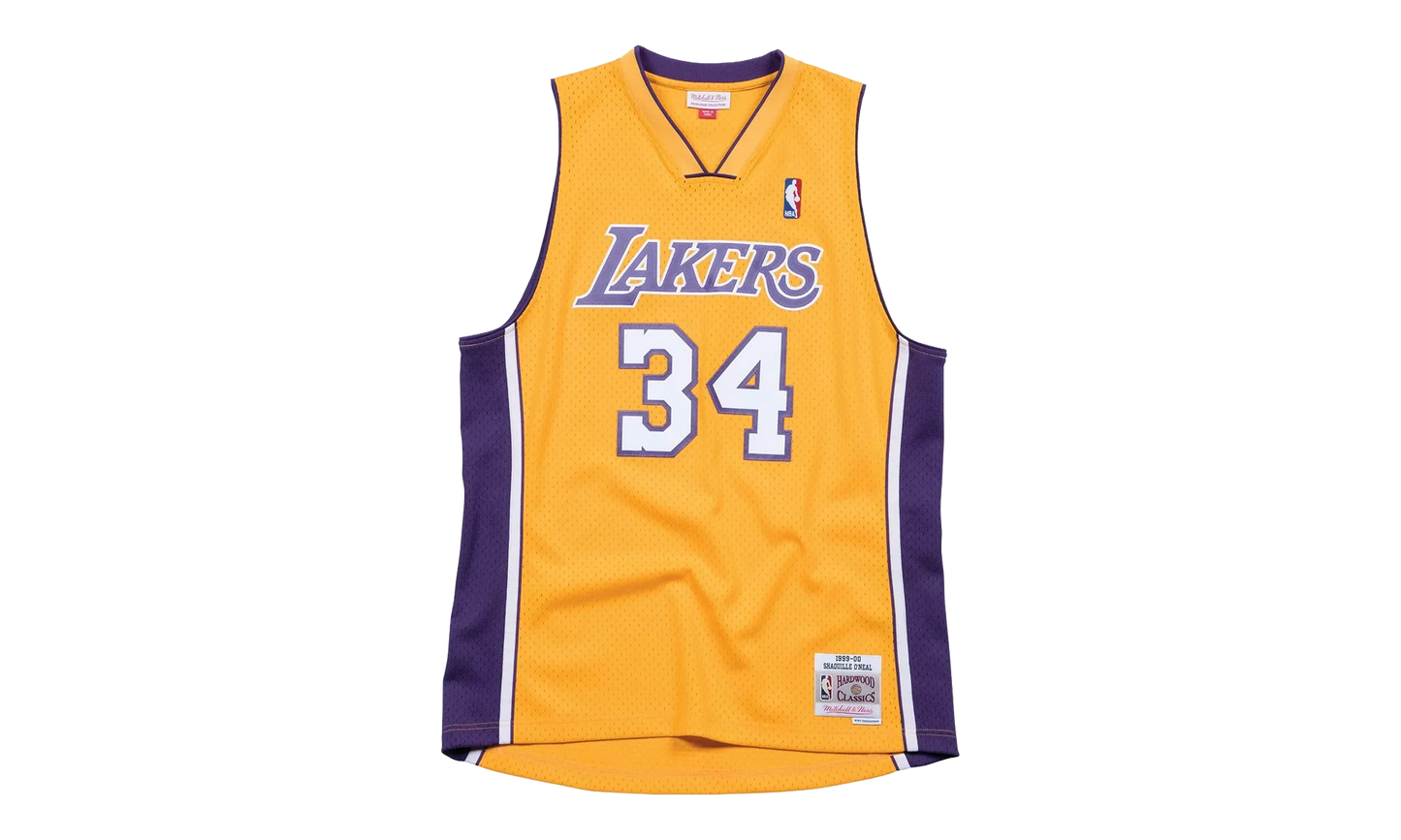 NBA Shaquille O’Neal Swingman Home Jersey "1999 Los Angeles Lakers - Gold" SMJYGS18179 LALLTGD99SON