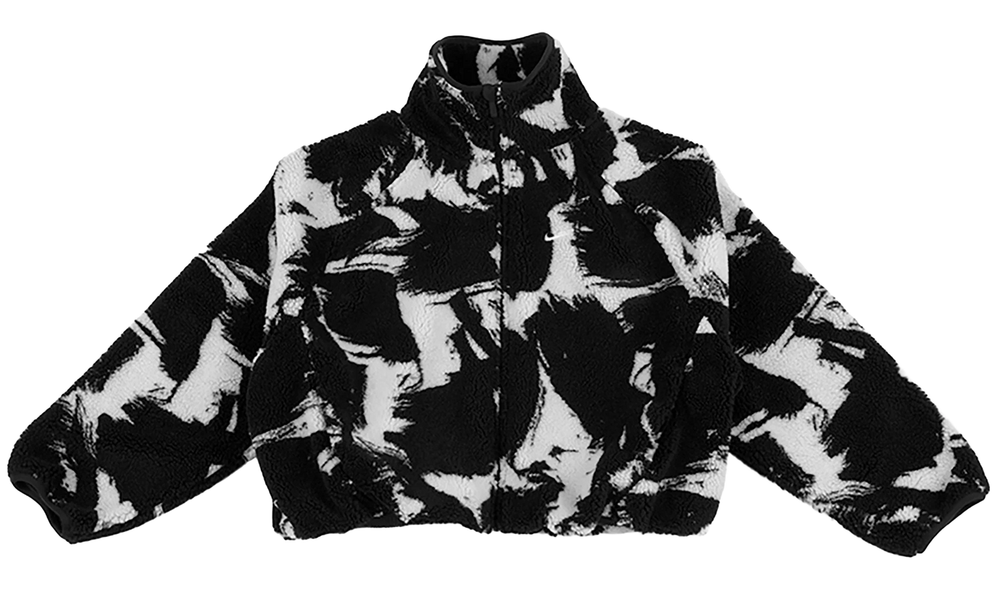 NSW Oversized High-Pile Fleece WMNS "Black White" IF0344 010