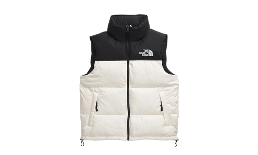 1996 Retro Nuptse Vest "White Dune / TNF Black / Recycled Down" NF0A3JQQGOM