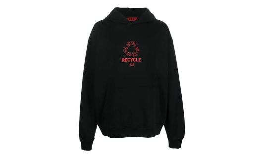 Logo Print Recycle Hoodie "Black" 34424M34236032