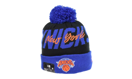 New York Knicks Cuffed Knit Pom Beanie "Black / Blue" 60268803
