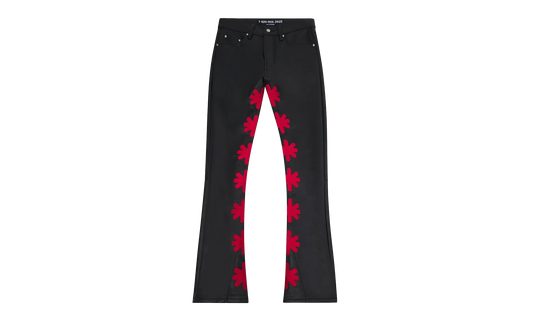Leather Pant "Red / Black" LSLPBR