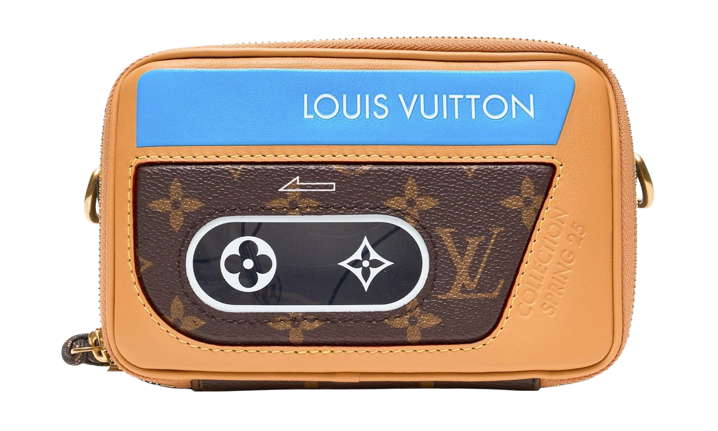 Music Player Monogram Messenger Bag "Brown/Blue" LVMPMMBBBBM