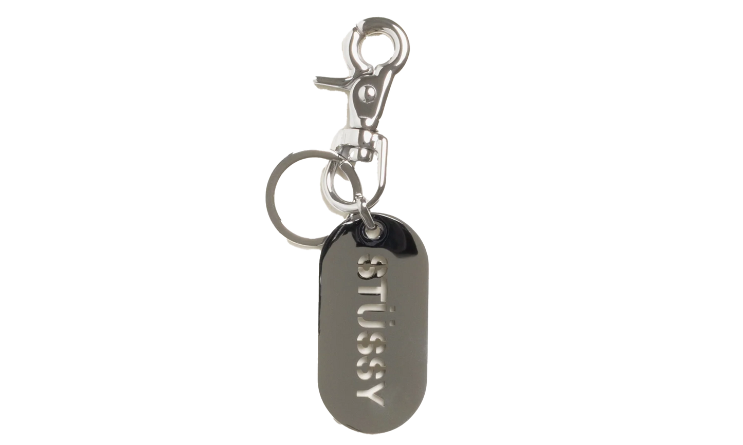 METAL TAG KEYCHAIN "Silver" STUS332