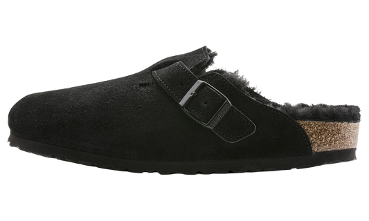 Boston Shearling Suede Narrow "Black" 0259883