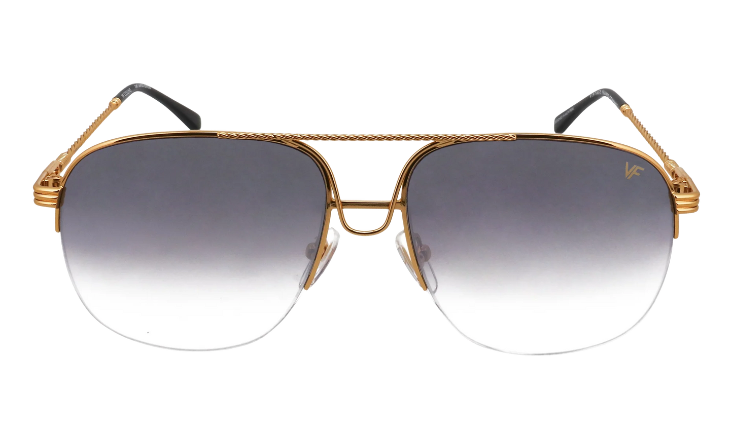 Collins Half Rim 24KT "Yellow Gold / Charcoal Black Flash Pink" MPCL2 0003 54T6