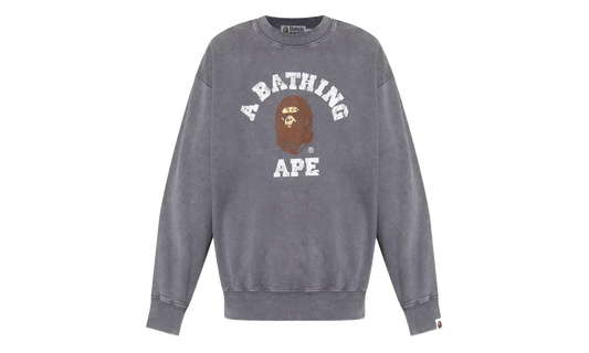 Garment Dye College Relaxed Fit Crewneck Sweatshirt "Charcoal" 1L80113308 CHA
