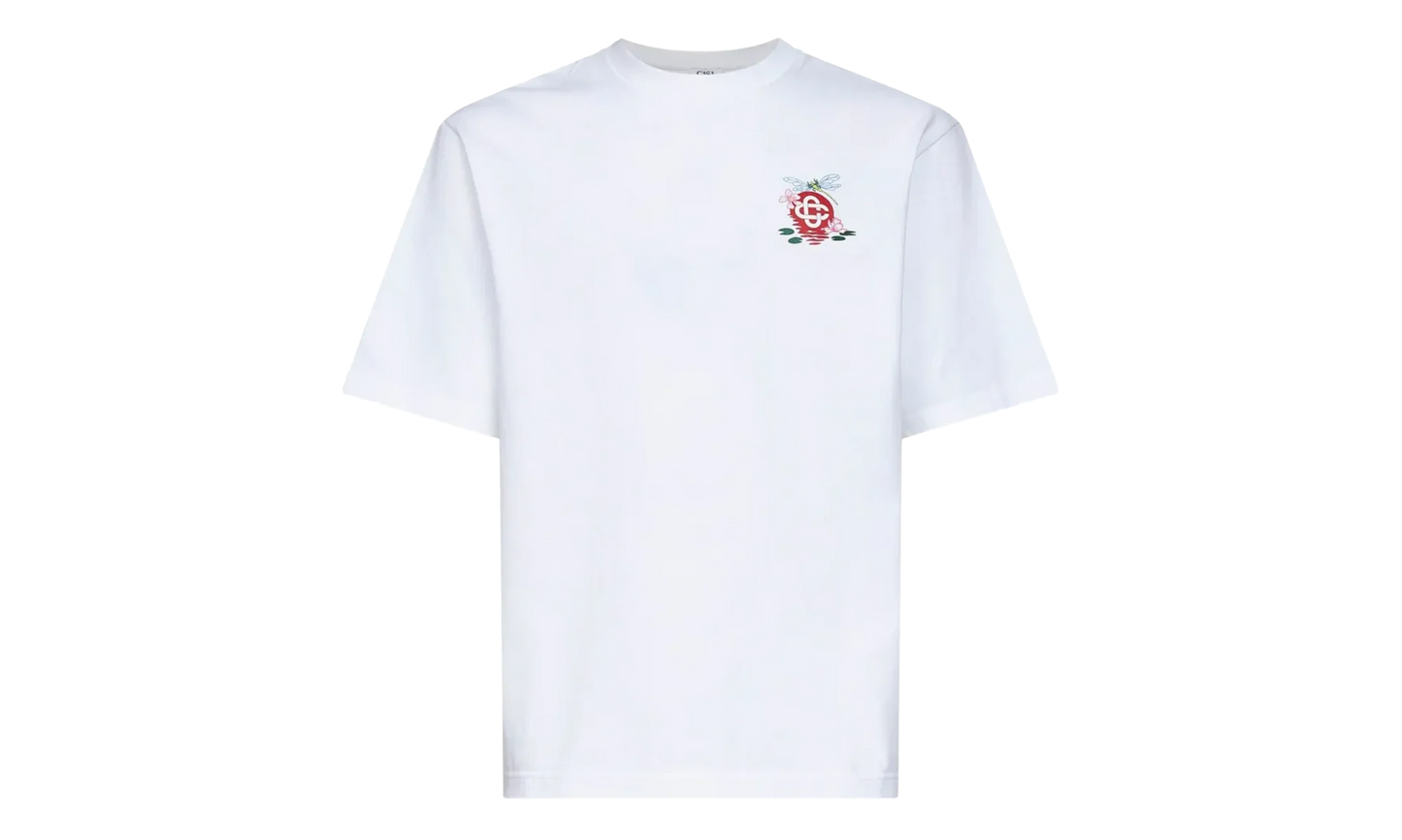 Dragonfly Floral Oversized Short Sleeve T‑Shirt "White" MAW25 JTS 044 08