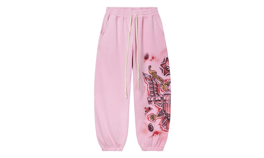 FLAG SWEATPANTS "Pink" VAL101