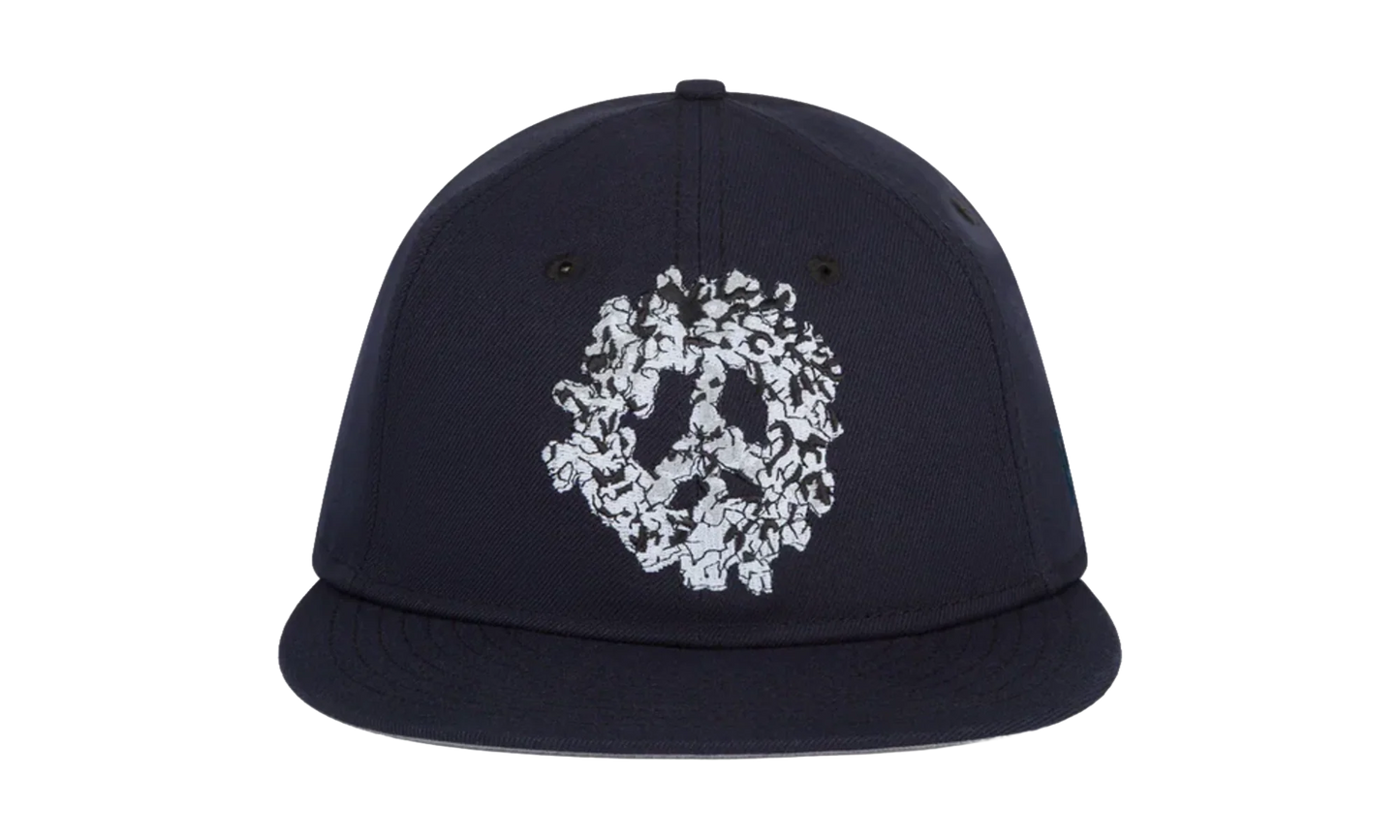 Peace Wreath Snapback Hat "Navy" DT572