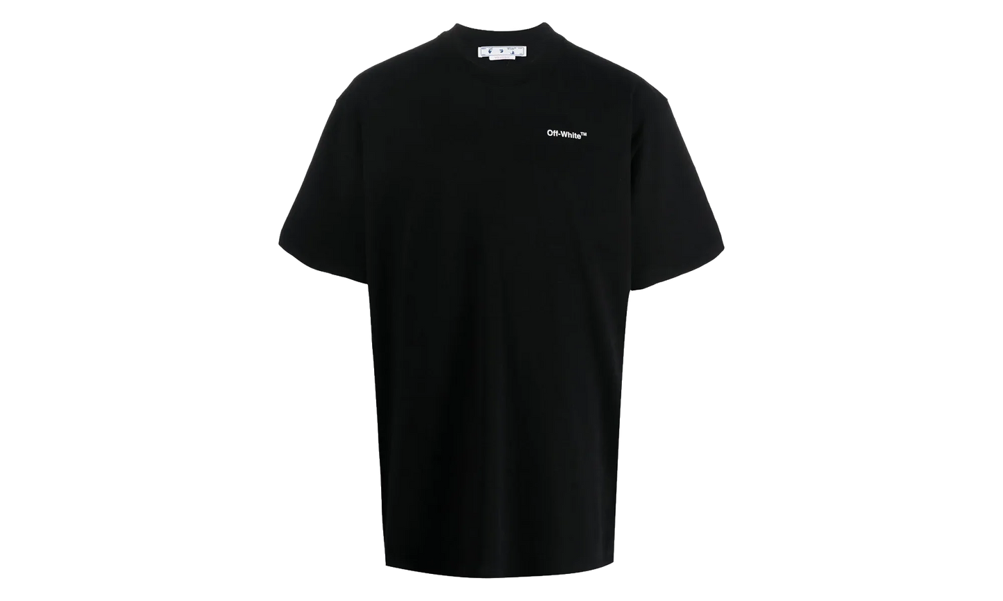 Arrows Logo Print T-Shirt "Black" OMAA038C99JER0081001