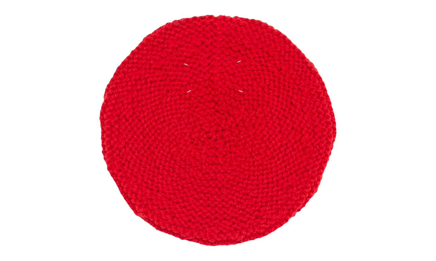 KNITTED BERET "RED" S50TC0072S18420314