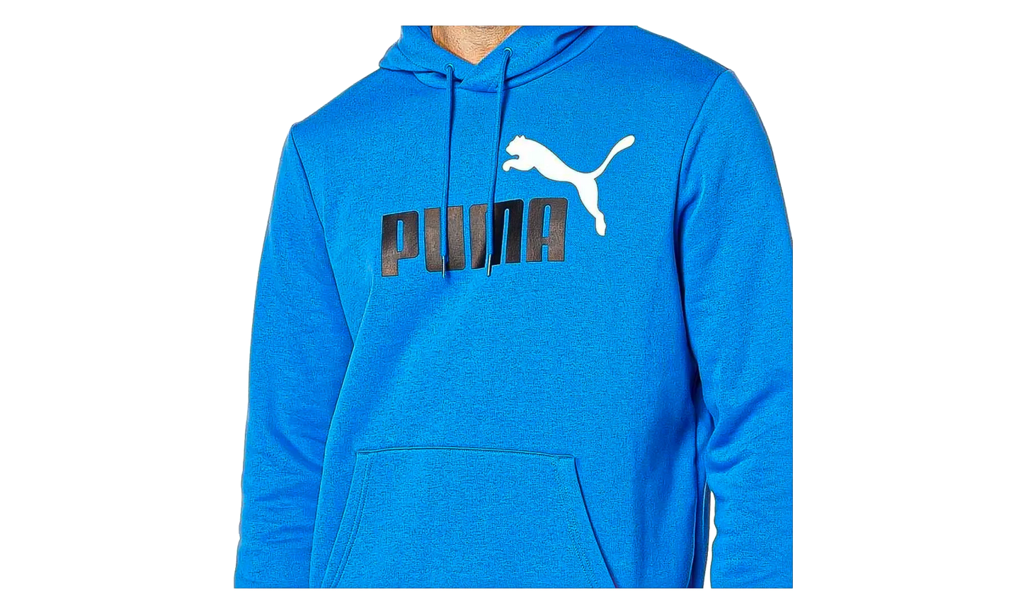 Essential+ Big Logo Fleece Hoodie "Nebulas Blue" 846849 75
