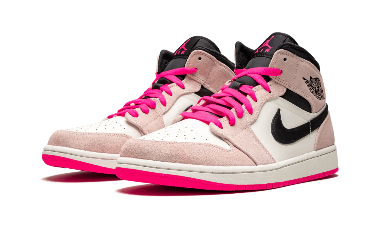 Air Jordan 1 Mid SE "Crimson Tint/Hyper Pink" 852542 801