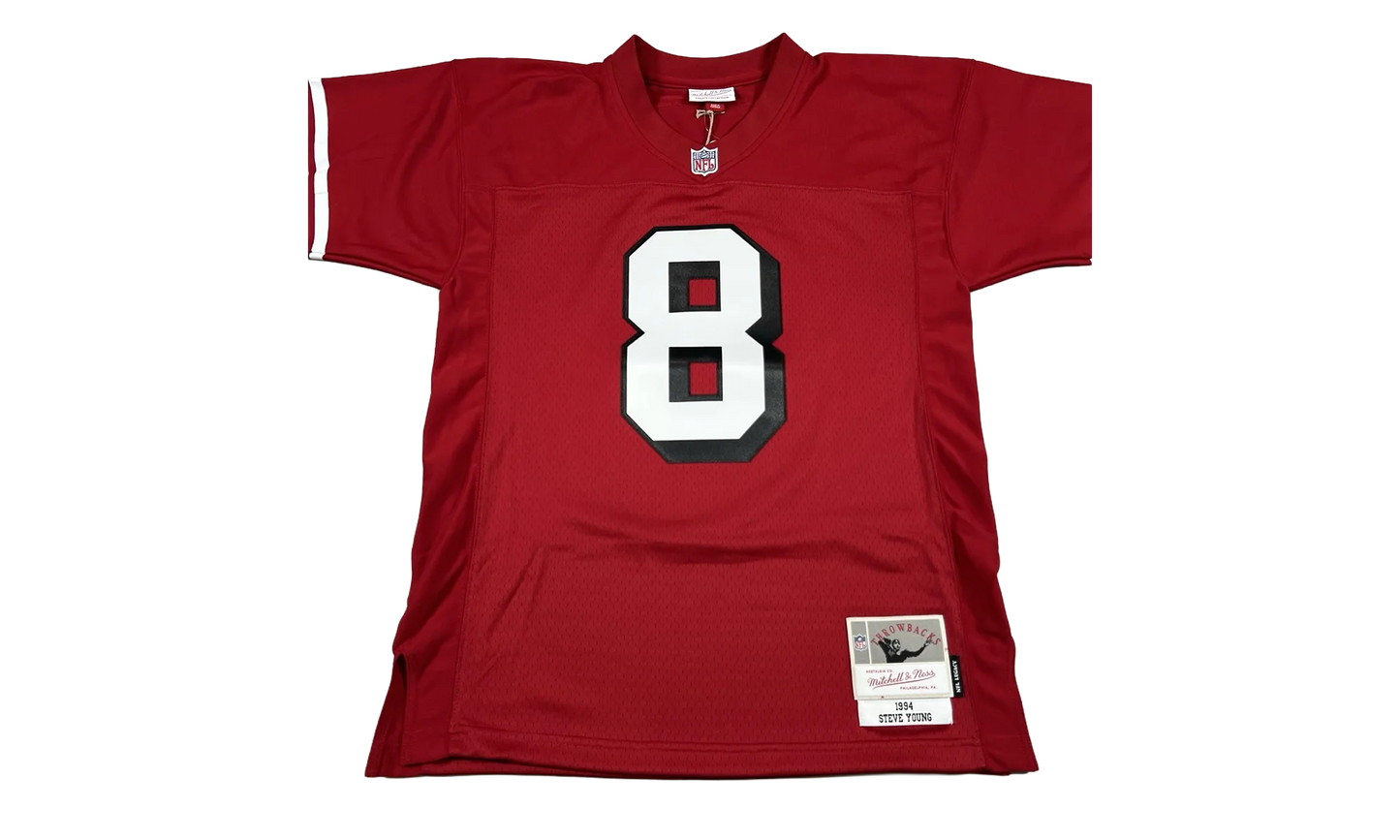 NFL Steve Young Legacy Jersey "1994 San Francisco 49ers - Scarlet" LGJY3194 SF494SYOSCAR
