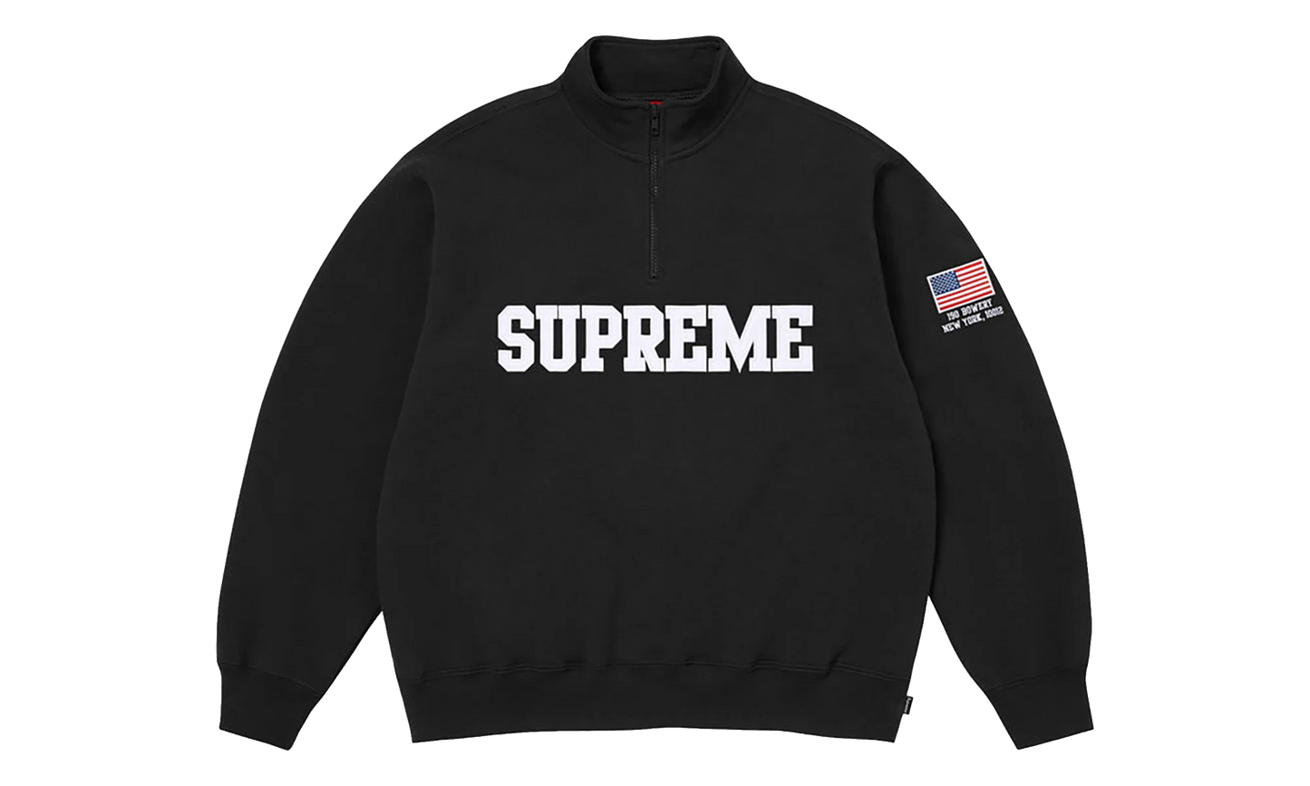 Shop Flag Half Zip Pullover "SS26 - Black - New York" SU27017