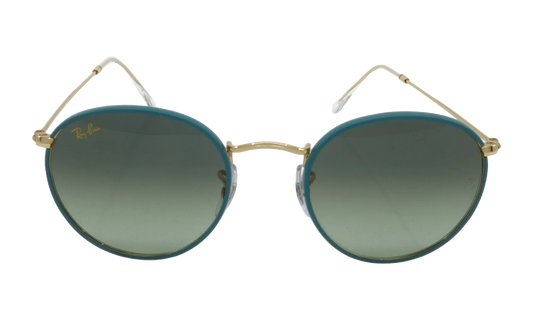 ROUND FULL COLOR SUNGLASSES "PETROLEUM ON LEGEND GOLD" RB3447JM-9196BH_50