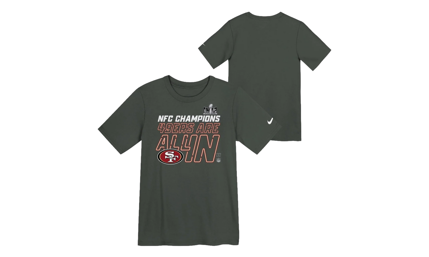 2023 NFC Champions Collection T‑Shirt GS "Locker Room Trophy Tee" 9Z1B7NFJ8ER949