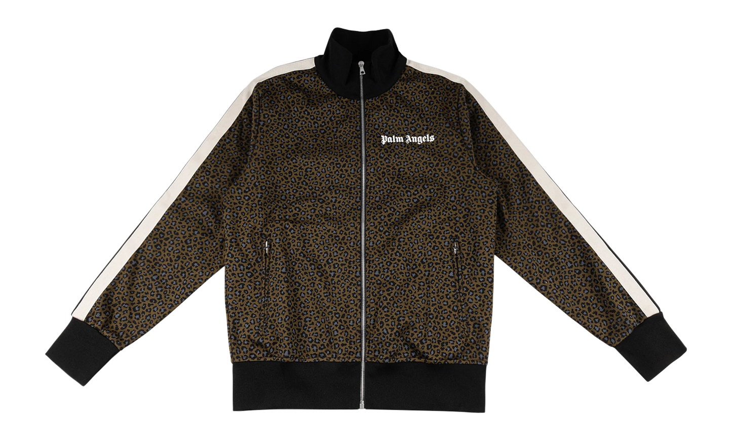 Leopard Track Jacket "Black / White / Brown" PMBD001S22FAB0135610