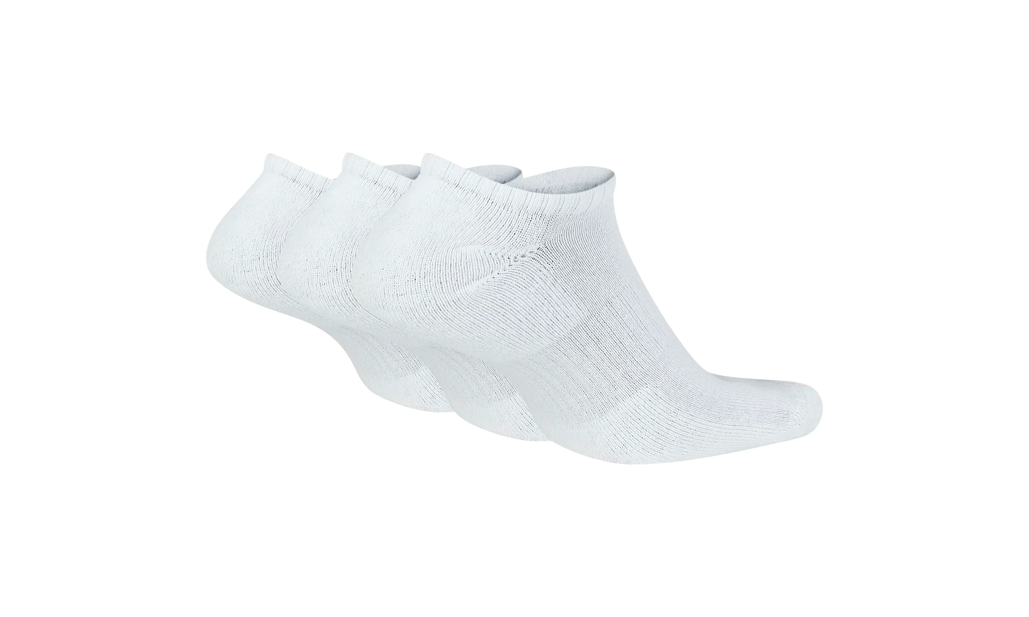 Everyday Cushioned Training No-Show Socks "White / Black - (3 Pairs)" SX7673 100