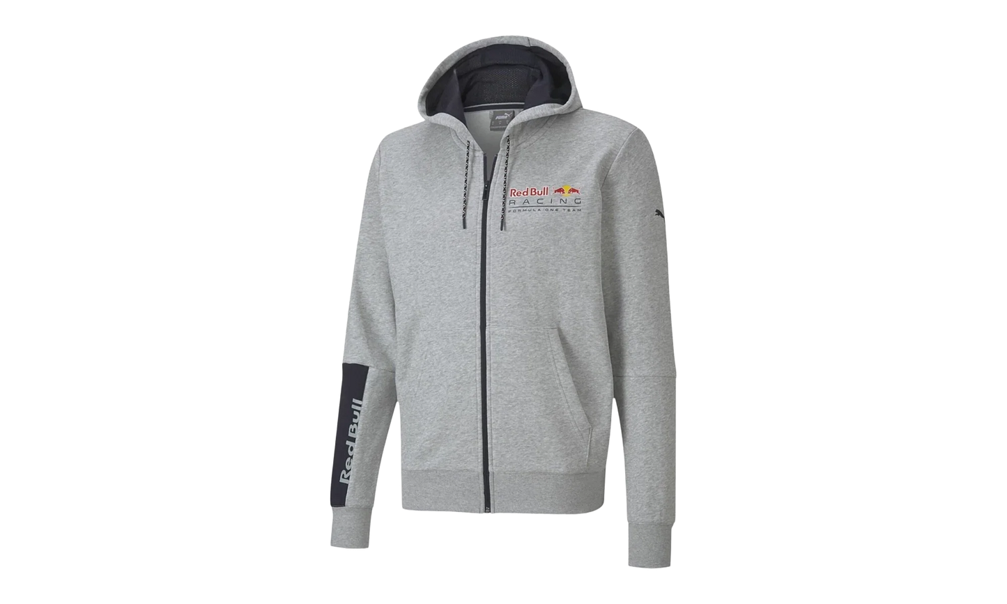 Red Bull Racing Logo Hooded Sweat Jacket "Light Gray Heather" 763009 02
