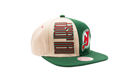 NHL Pop Panel Snapback Cap "New Jersey Devils - Off White" HHSS5371 NJDYYPPPOFWH