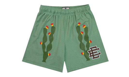 EE Basic Shorts "Cactus Jade Sheen / Brown" EE197
