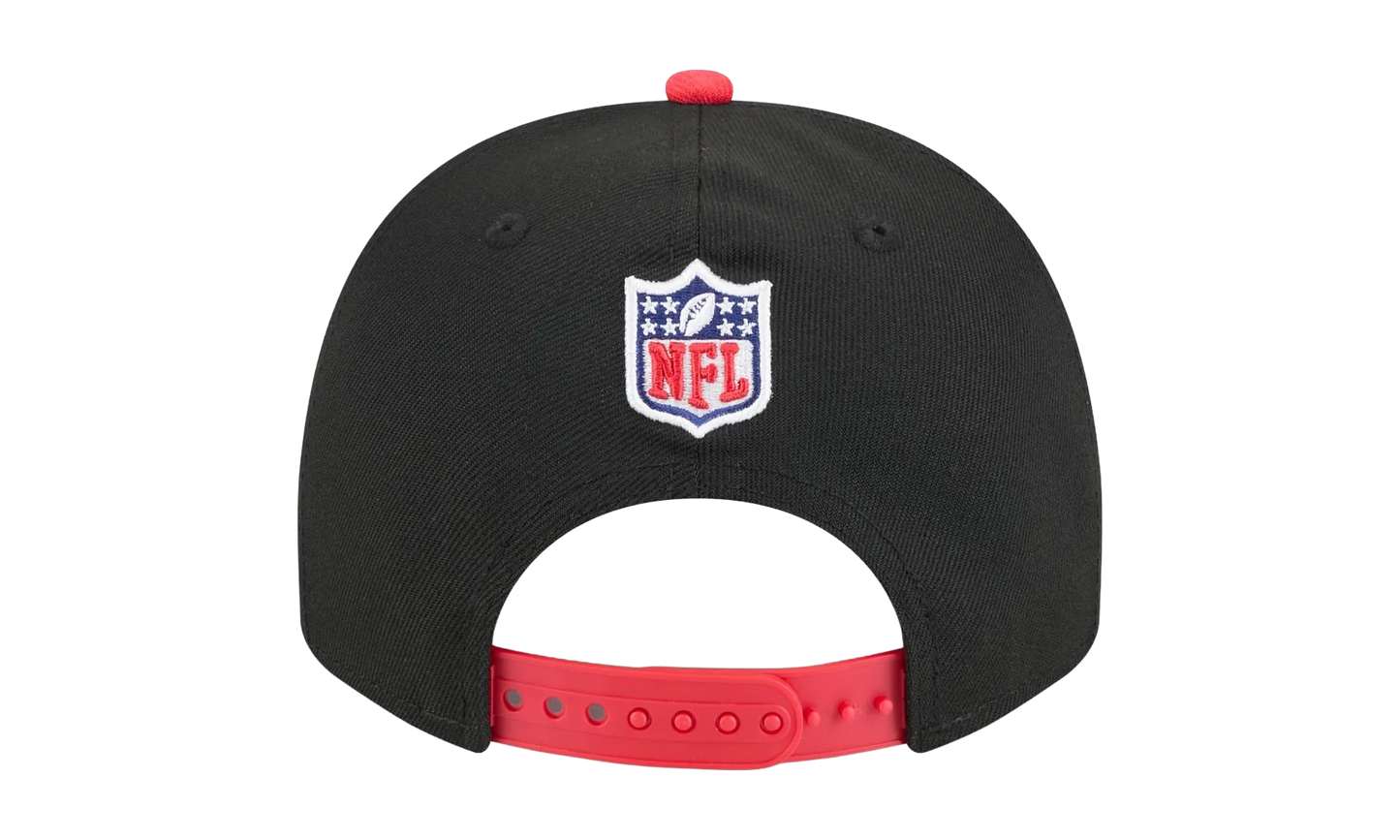 9FIFTY Kansas City Chiefs NFL A Frame Snapback Hat "Black / Red" NE136