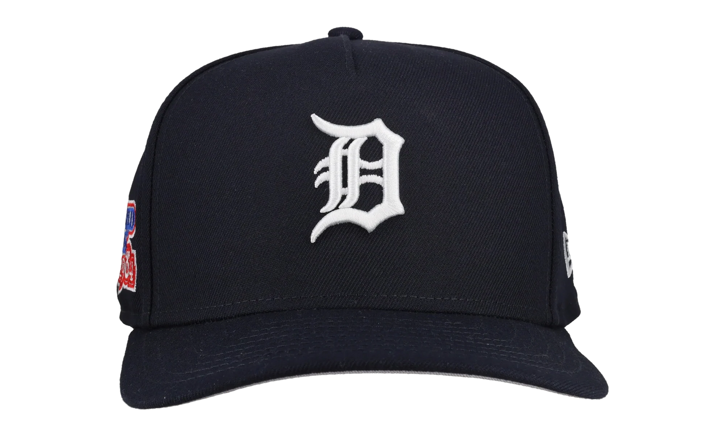 9FIFTY Detroit Tigers 1984 Team Color A Frame Snapback Hat "Black (Grey Brim)" NE473
