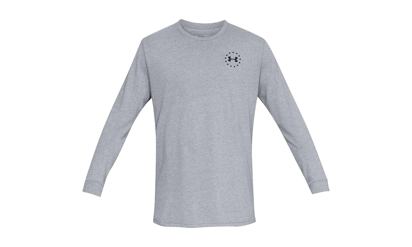 Freedom Flag Long Sleeve Tee "Steel Light Heather / Black" 1333369 035