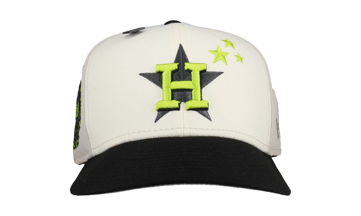 59FIFTY Houston Astros 45 Years Pinwheel Fitted Hat "Stone / Chrome" NE126