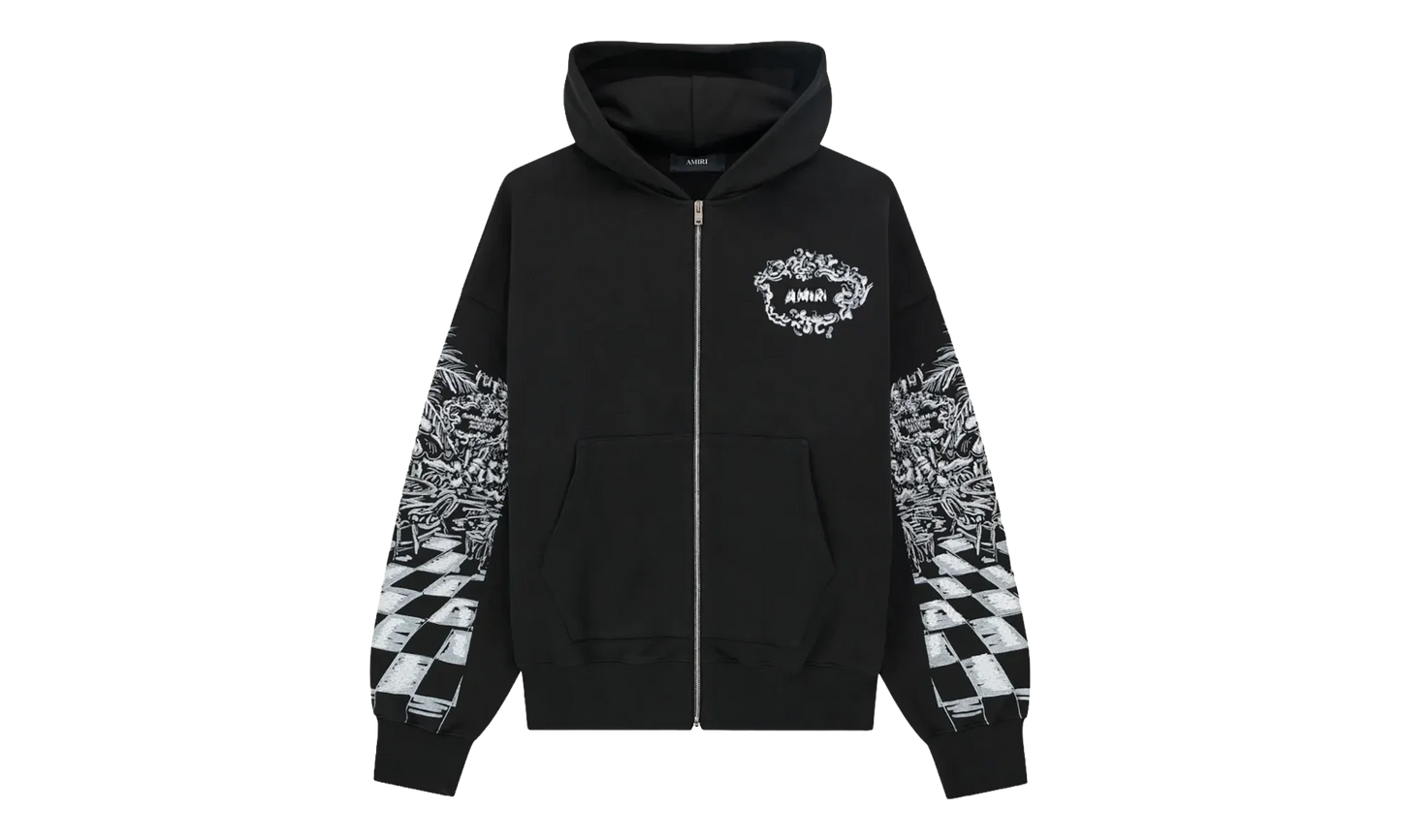 Chateau Sketch Zip-Up Hoodie "Black" AMTOJR1099 001