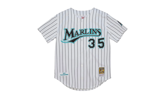 MLB Dontrelle Willis Home World Series Jersey "2003 Florida Marlins – White / Black" AJY15338 FMA03DWSWHBK