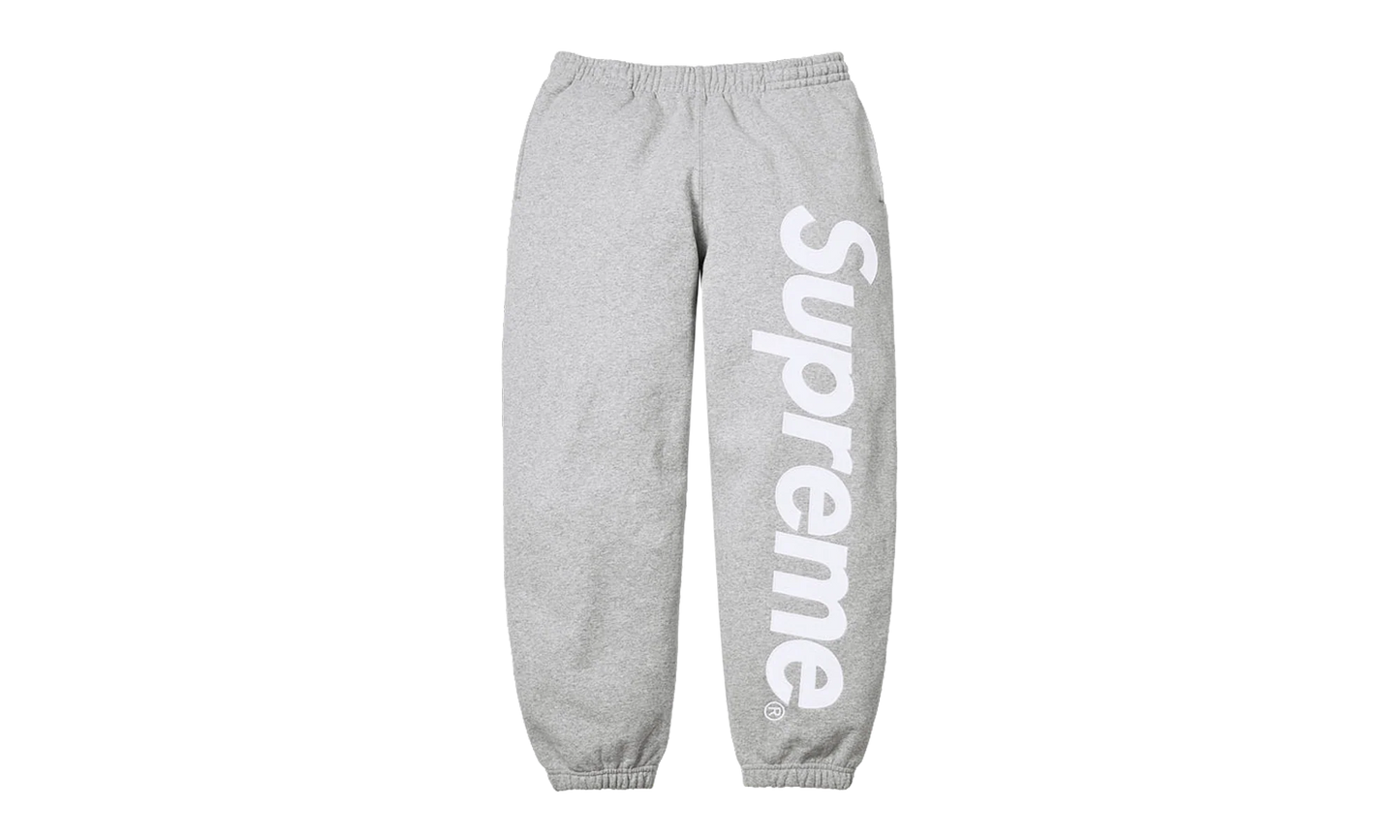 Satin Appliqué Sweatpant "SS26 - Grey" SU27514