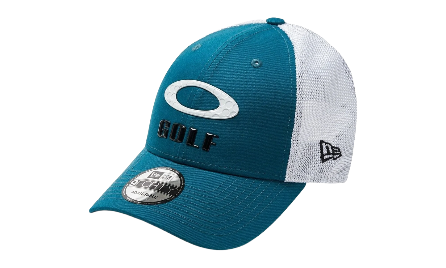 9FORTY OAKLEY x New Era Heather New Era Stripe Golf Snapback Hat "Petrol" 912145LDS 9PE