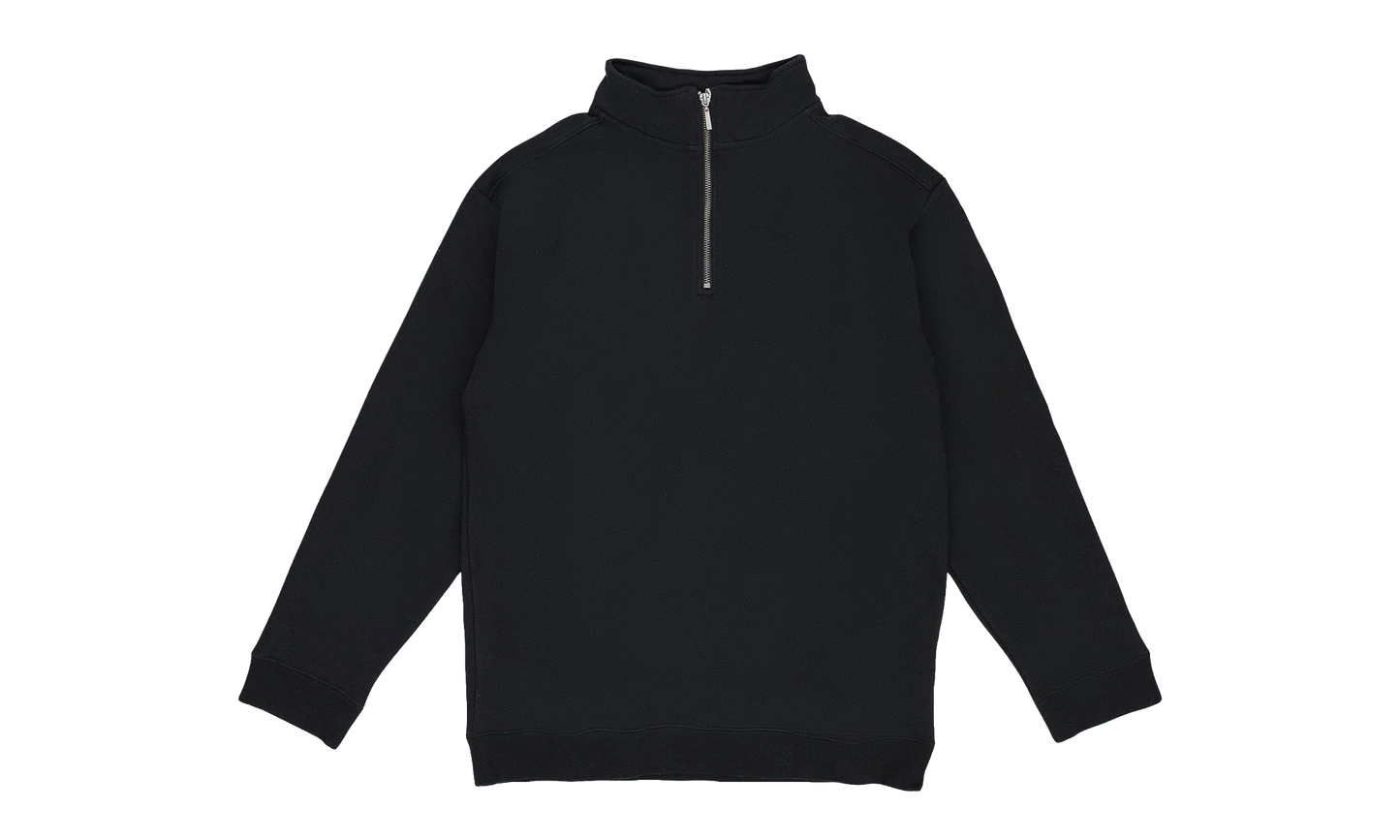 Quarter Zip Sweater "Black" SLR MTPS 0001