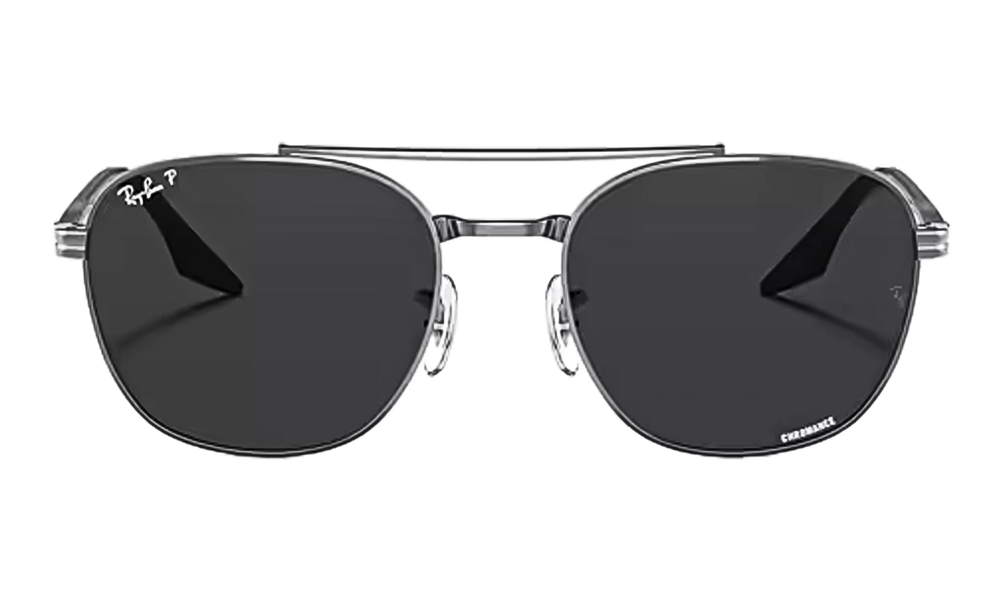 Oval Polarized Sunglasses "Gunmetal" RB3688-004-K8_58